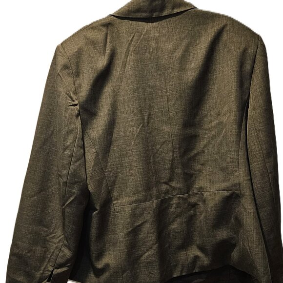 24W Olive Pant Suit Evan Picone - Picture 4 of 9